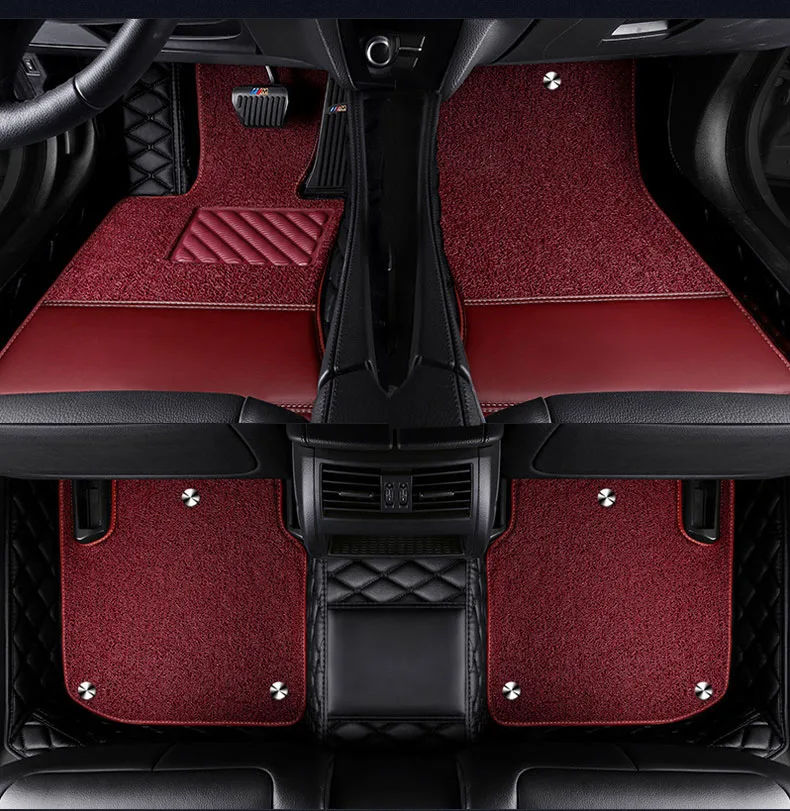 CARFUNNY Vandeniui odos automobilio grindų kilimėliai Mercedes-Benz E klasė W110 W114 W115 W123 W124 W210 W211 W212 automobilių reikmenys