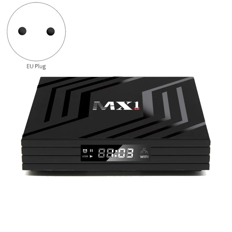 MX1 2.4 G + 5GWiFi 4K HD TV BOX RK3228A 1G+8G Tinklo Grotuvas 