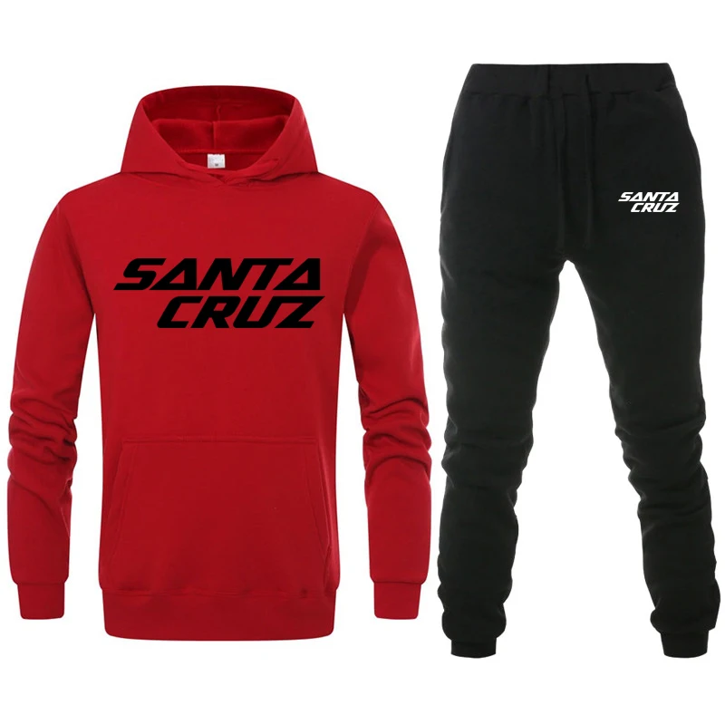 Santa Cruz Kalnų Dviračių Hoodies Palaidinukė Vyrų/Moterų Tracksuit+Sweatpant Nustatyti 2020 M. Atsitiktinis Hip-Hop Hoodie Vyrų Megztinis Su Gobtuvu