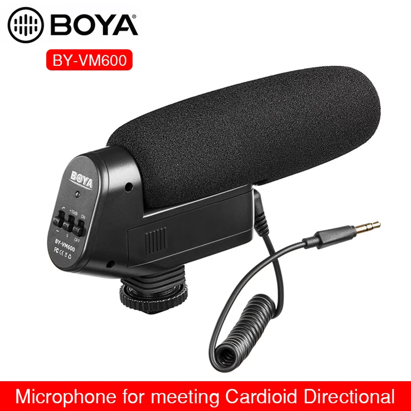 BOYA BY-VM600 Mikrofonas Karabinai Cardioid Krypties Kondensatoriaus Mikrofonas, Mic Canon 