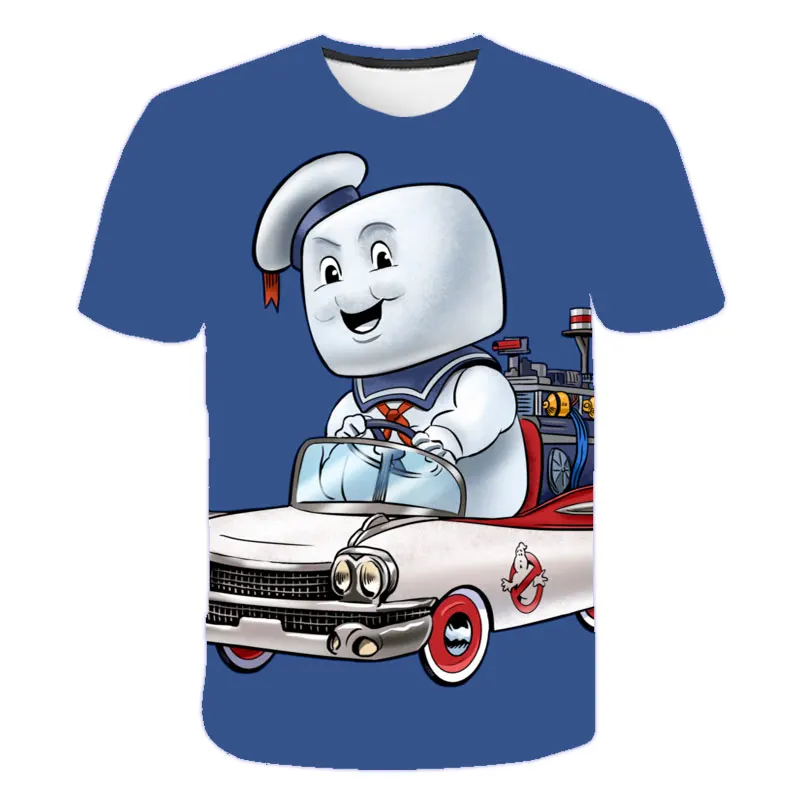 Vasaros Vaikų Ghostbusters Filmą Poliesteris 3D Atspausdintas T-shirt Atsitiktinis trumpomis Rankovėmis T-shirt ir Ghostbusters Berniukas T-shirt