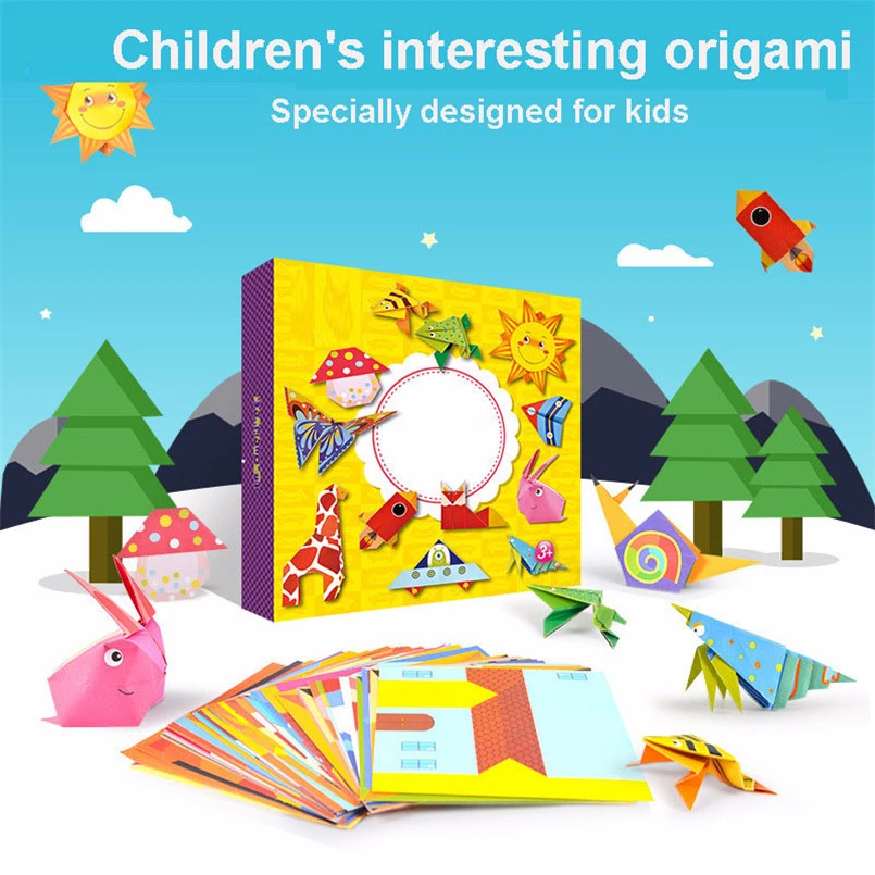 54 Vnt Animacinių filmų Origami Knyga, Knygos Meno Ir Amatų Mergaičių Žaislai 