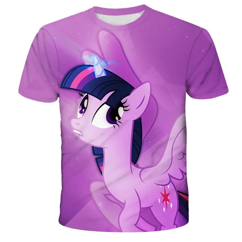 Vasaros Vaikų trumpomis Rankovėmis T-shirt Mano Mažai Pony marškinėliai Berniukui Vaikai Berniukas ir Merginų Topai Marškinėliai Vaikų 3D Spausdinimo T-shirt