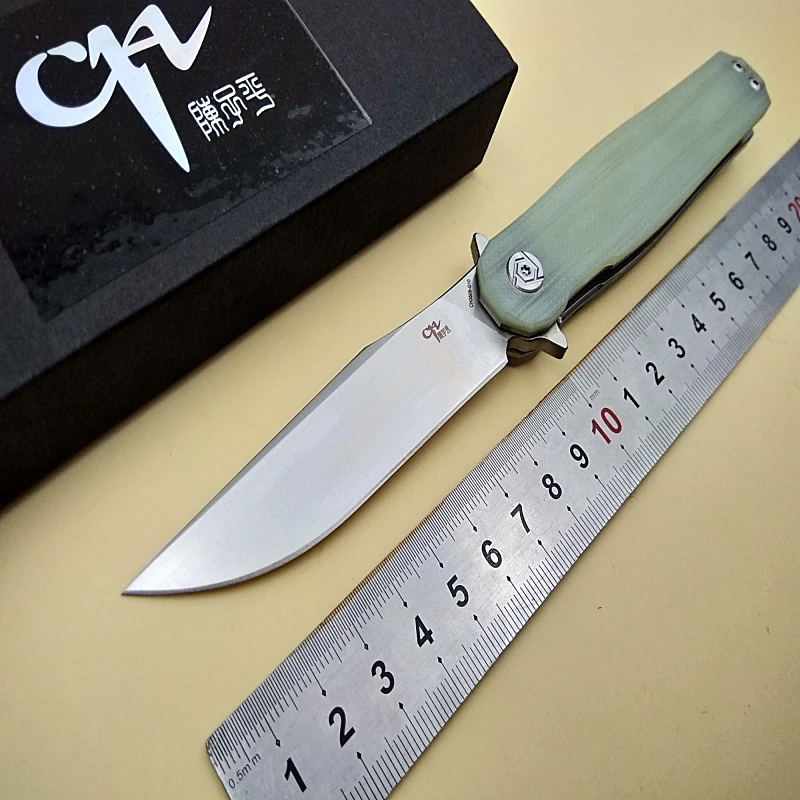 CH CH3505 sulankstomas peilis D2 ašmenys G10 rankena flipper nešiojamų medžioklės kempingas išgyvenimo kišenėje peiliai taktinis virtuvės EDC peilis