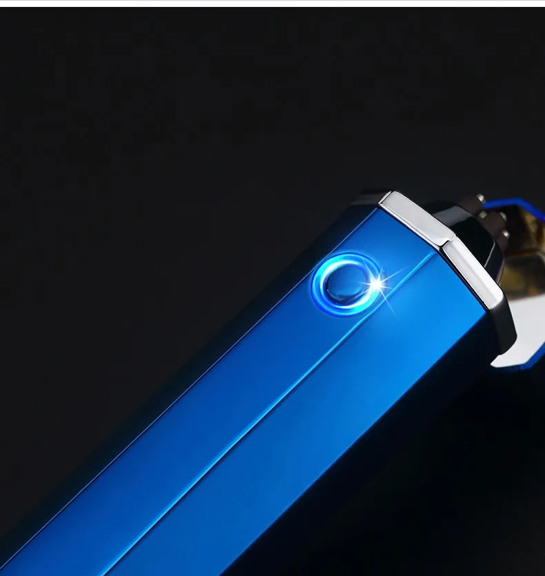 Naujas 360 Laipsnių Uždegimo Dvigubo Kampo Plazminio Degiklio Elektros Žiebtuvėlių, USB Dual Lanko Įkrovimo Cigarečių Degiklio Dovana aansteker