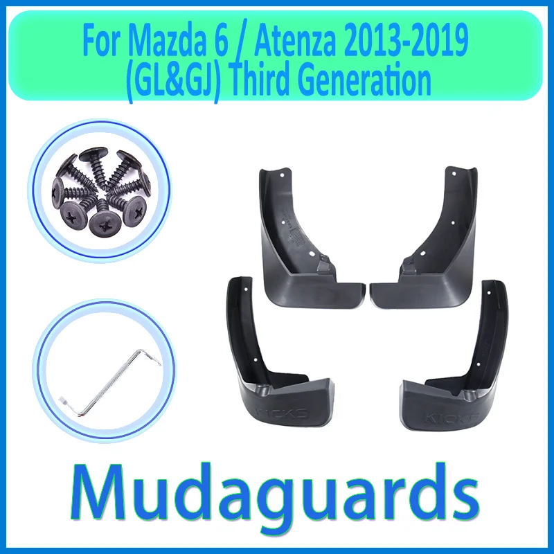Dėl Mazda 6 Atenza GL GJ 2013~2019 m. m. m. 2016 m. 2017 m. 2018 Automobilio Sparnas Mudguard Purvo Atvartais Guard Splash Atvartu, Automobilių Reikmenys