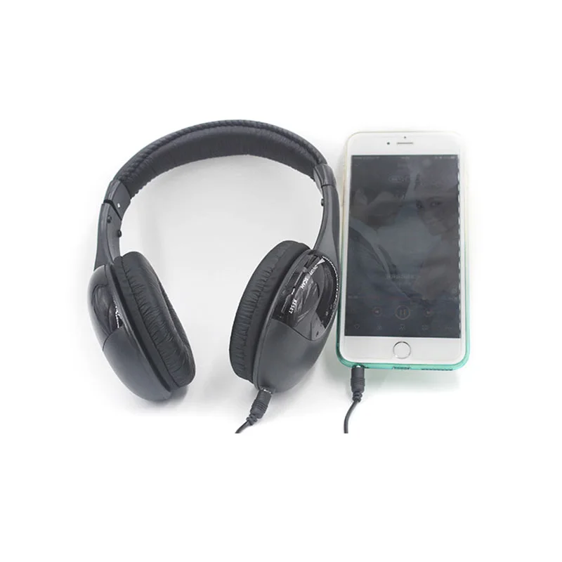 EastVita stereo Belaidė laisvų Rankų įranga Ausinės su Mikrofonu FM Radijas MP3 PC TV Garso Telefonai