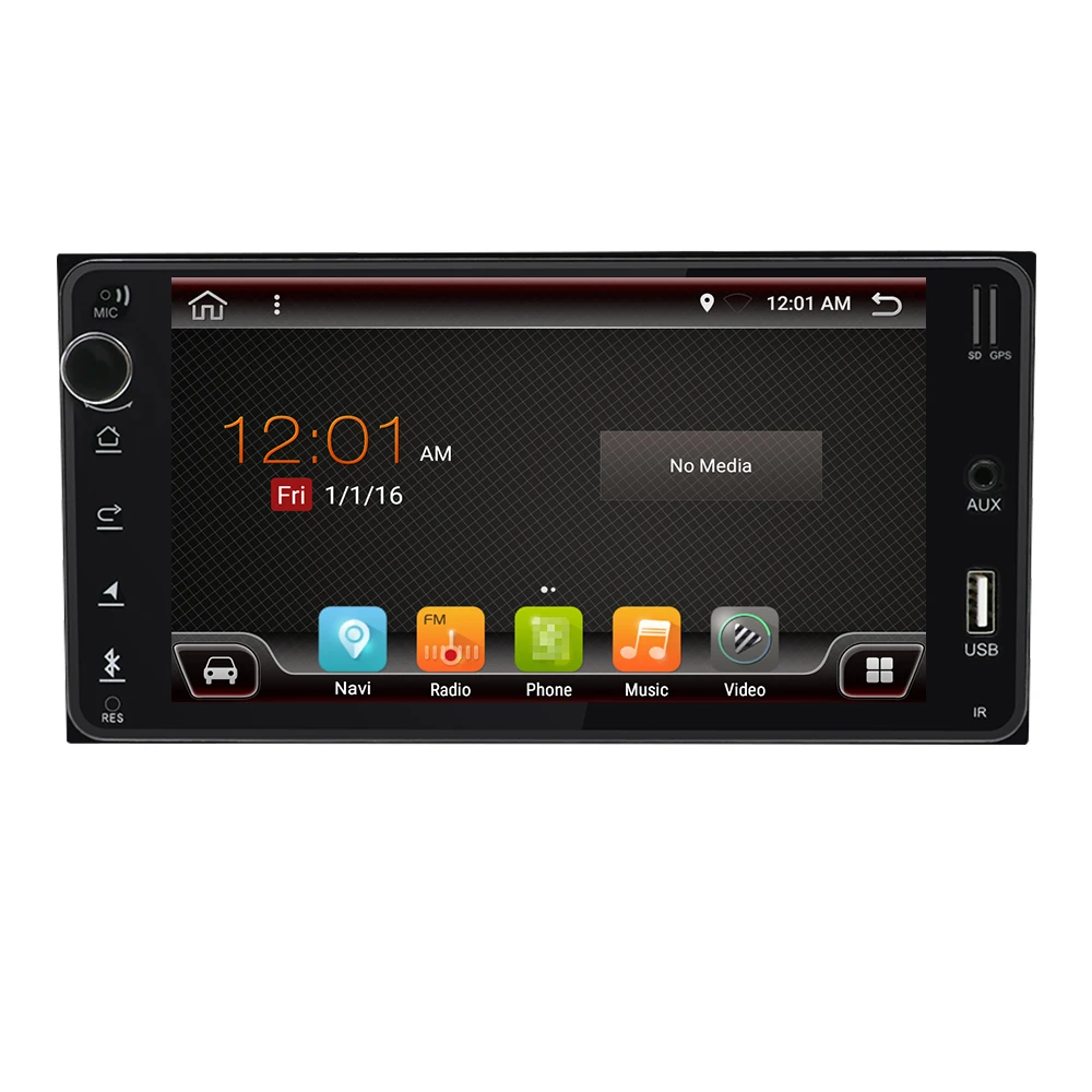 Eunavi Android 9.0 AUTOMOBILIŲ GPS Toyota Universal RAV4 COROLLA VIOS HILUX Terios Land Cruiser 100 PRADO 4G+64G RK3399 2 din