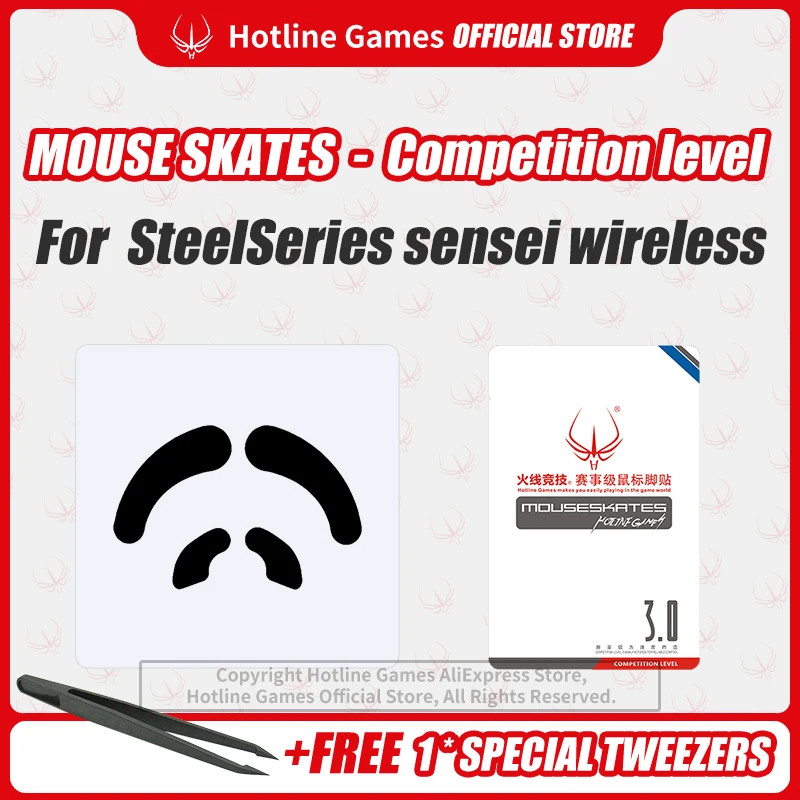 Karštoji linija Žaidimai 3.0 Konkurencijos Lygio Pelės Pačiūžos MouseFeet Mygtukai Pakeisti SteelSeries Sensei Belaidžio 0.28 mm/Storis 0,6 mm
