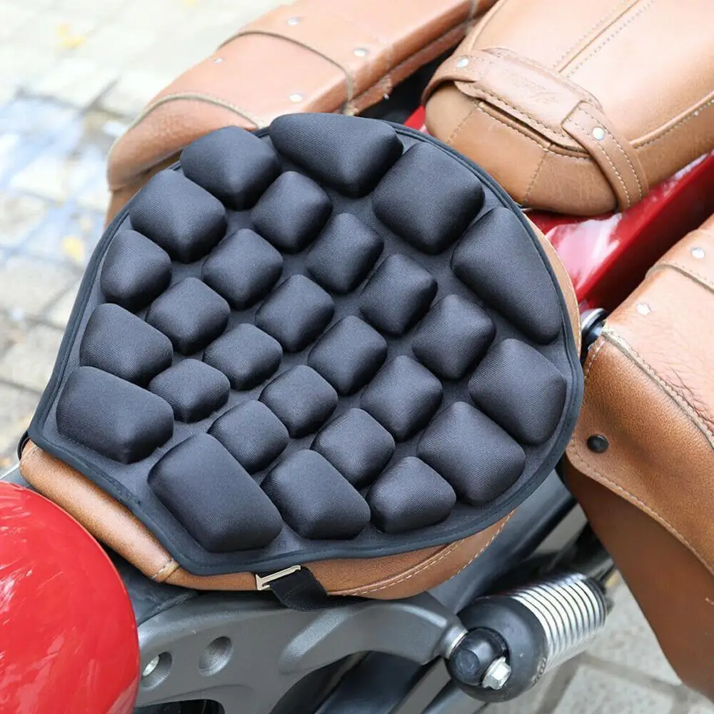 Motociklo Oro Sėdynės Pagalvėlės Slėgio ribojimo Važiuoti Sėdynės Turistinis Trinkelėmis Balneliai Sėdynės Vandens-Pildomus TPU Pagalvėlių Cruiser X9G3