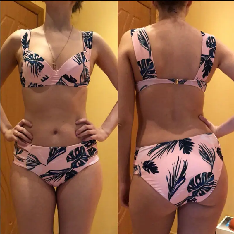 2020 Moterų Plaukimo Bikini Maudymosi Kostiumas Swimsuit Paplūdimio Vasaros Maudymosi Lamucuo Spausdinti Seksualus Trikampis Kostiumai Atostogų Kostiumas