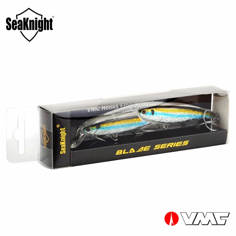 SeaKnight Prekės SK046 Serijos Žvejybos Masalas Minnow 1Pcs/Daug 130mm/5.12 į 25.5 g 3D Žuvies Akis VMC Kabliukai, Žvejybos Masalas
