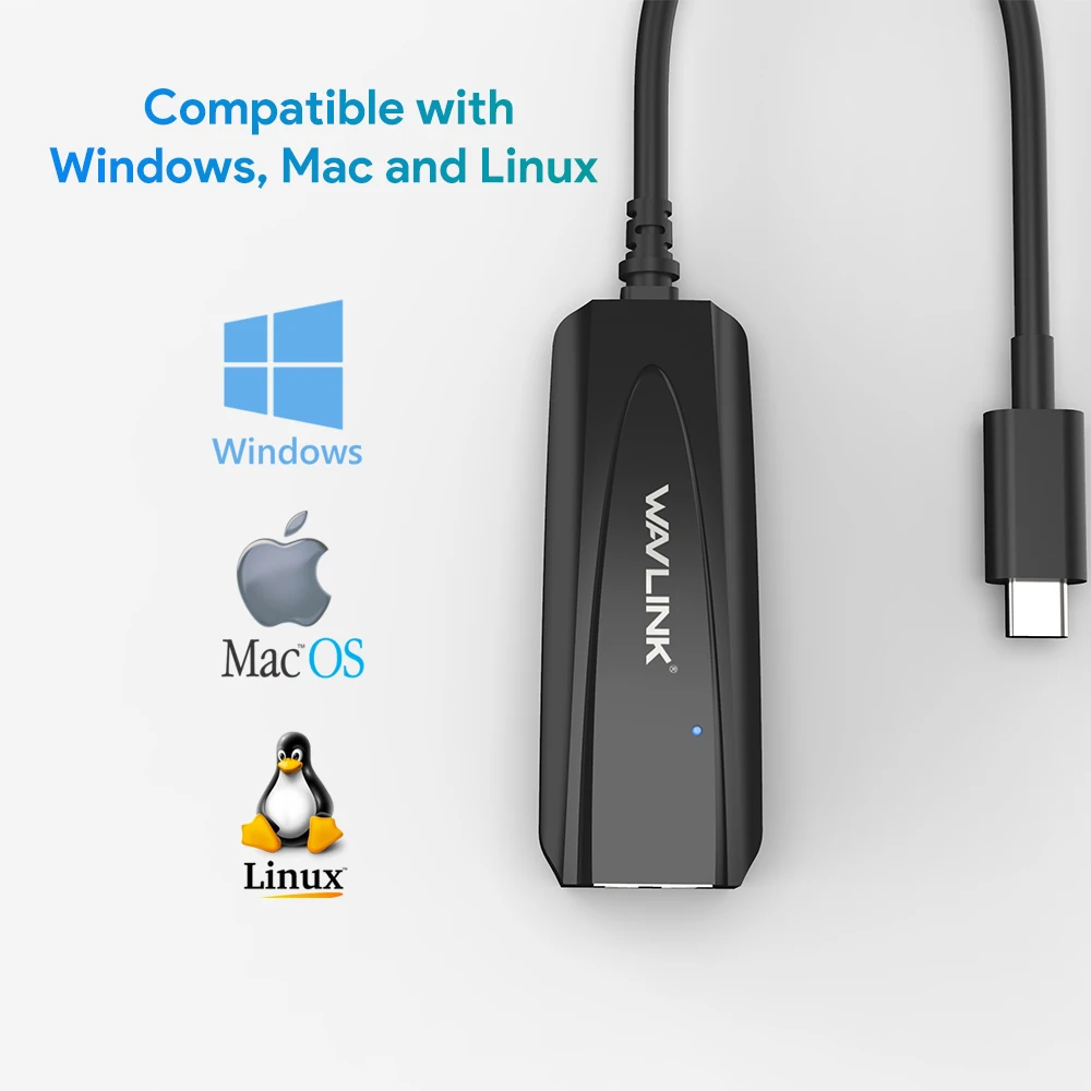 USB C Gigabit Ethernet Tipo C 10/100/1000M Adapteris+RJ45 Gigabit Ethernet LAN Prievadas USB 3.1 Gen1 5Gbps, Skirta 