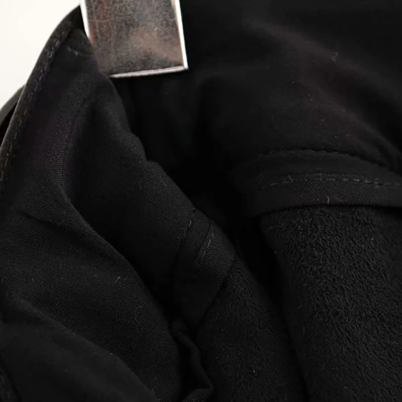 Aachoae Moterų PU Dirbtiniais Odos Sijonas Su Diržu Elegantiškas-line Black Midi Sijonas Moterų Pusėje Užtrauktukas Stilingi Sijonai Faldas Mujer