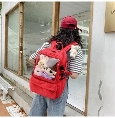 Krepšys moterims 2020 korėjos aukštųjų mokyklų Harajuku cute girl studentų kuprinė laukinių moterų pečių maišelį, Kuprinę ita itabag