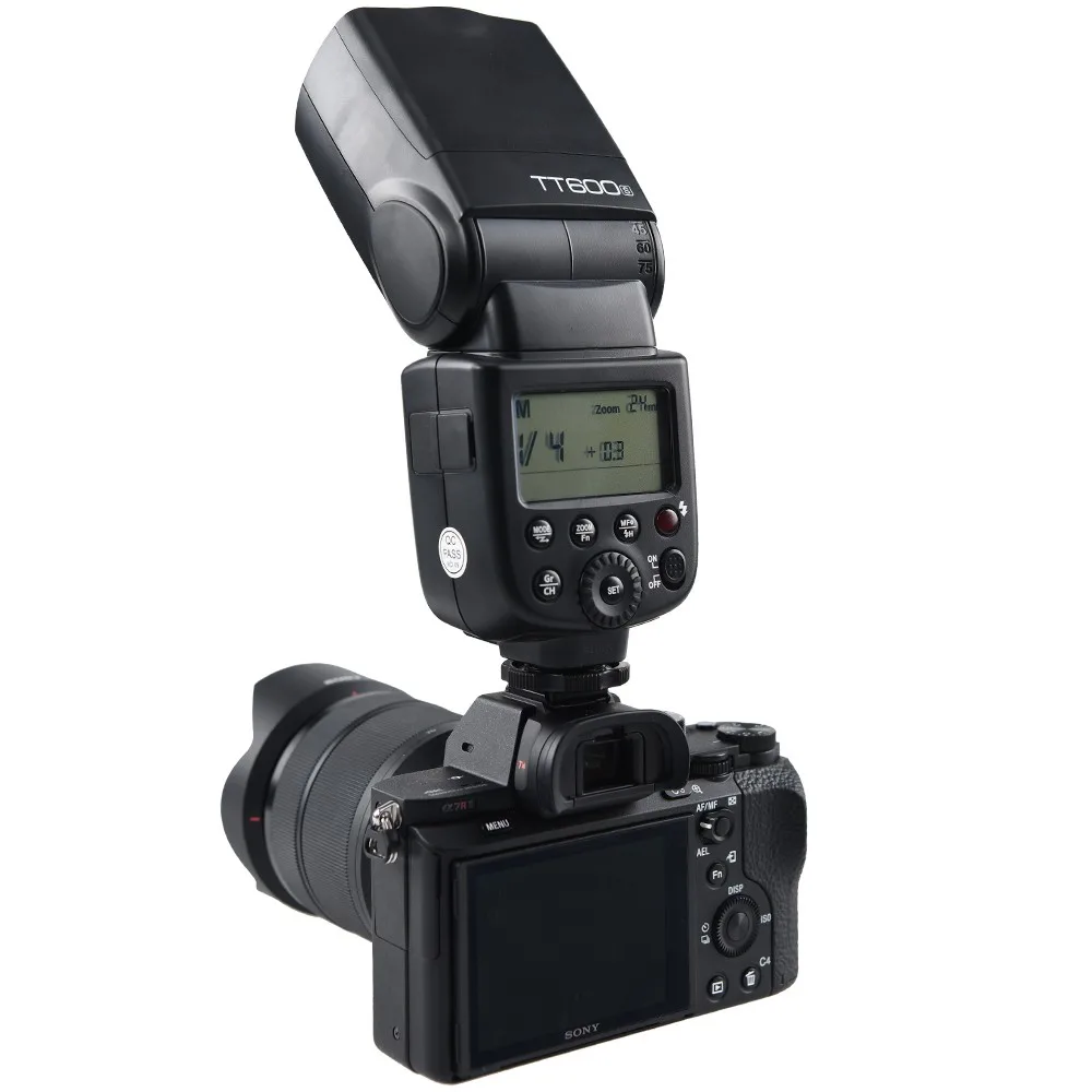 Godox TT600S Flash Speedlite Sony Multi Sąsaja MI Batų Kameros A7 III A7M3 A9 A7S A7R A7 II A6300 A6500 A6000