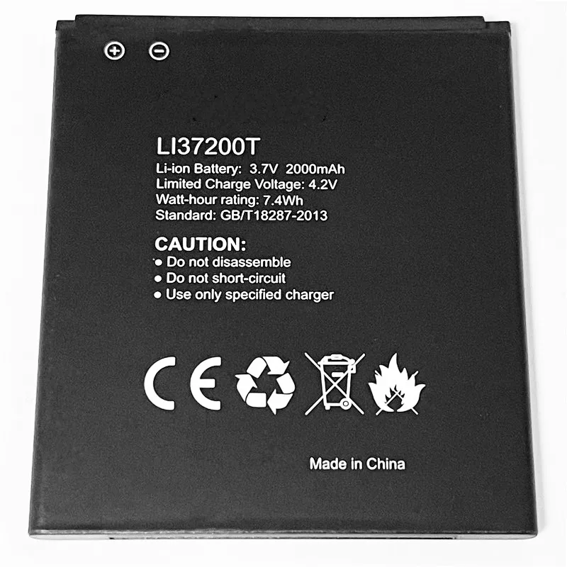3.7 V 2000mAh LI37200T Už Hisense HS-U961 Baterija