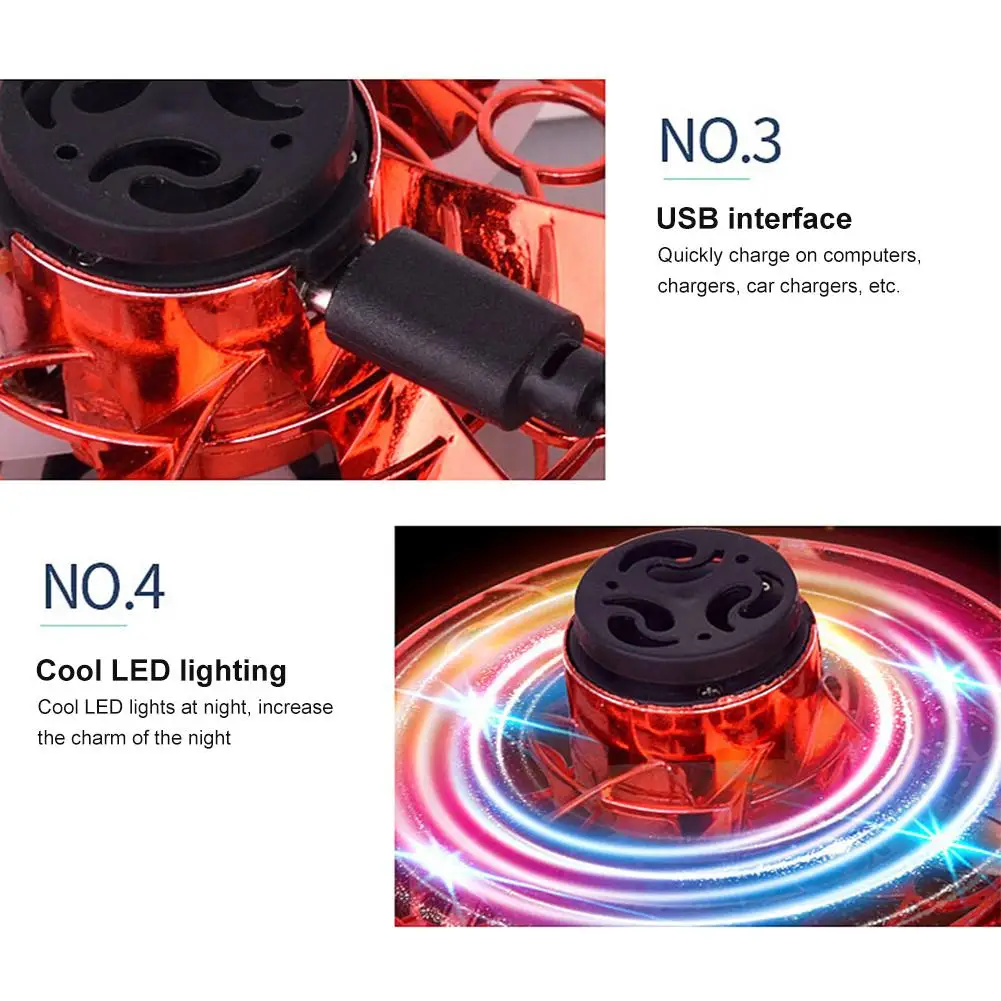 Aukštos Kokybės Rankiniai Drone USB Įkraunamas LED Šviesos Juokinga Indukcijos Plaukioja Tranų Žaislai Vaikams, Elektros Žaislas