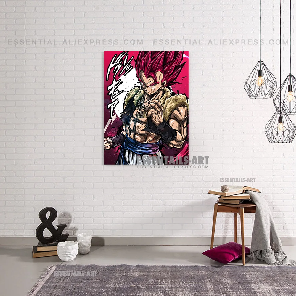 Gogeta Rose Anime Apdailos Drobė Spausdina Plakatas Tyrimas Kambarį Namų Dekoro Miegamasis Nuotraukos Sienos Meno Tapybos