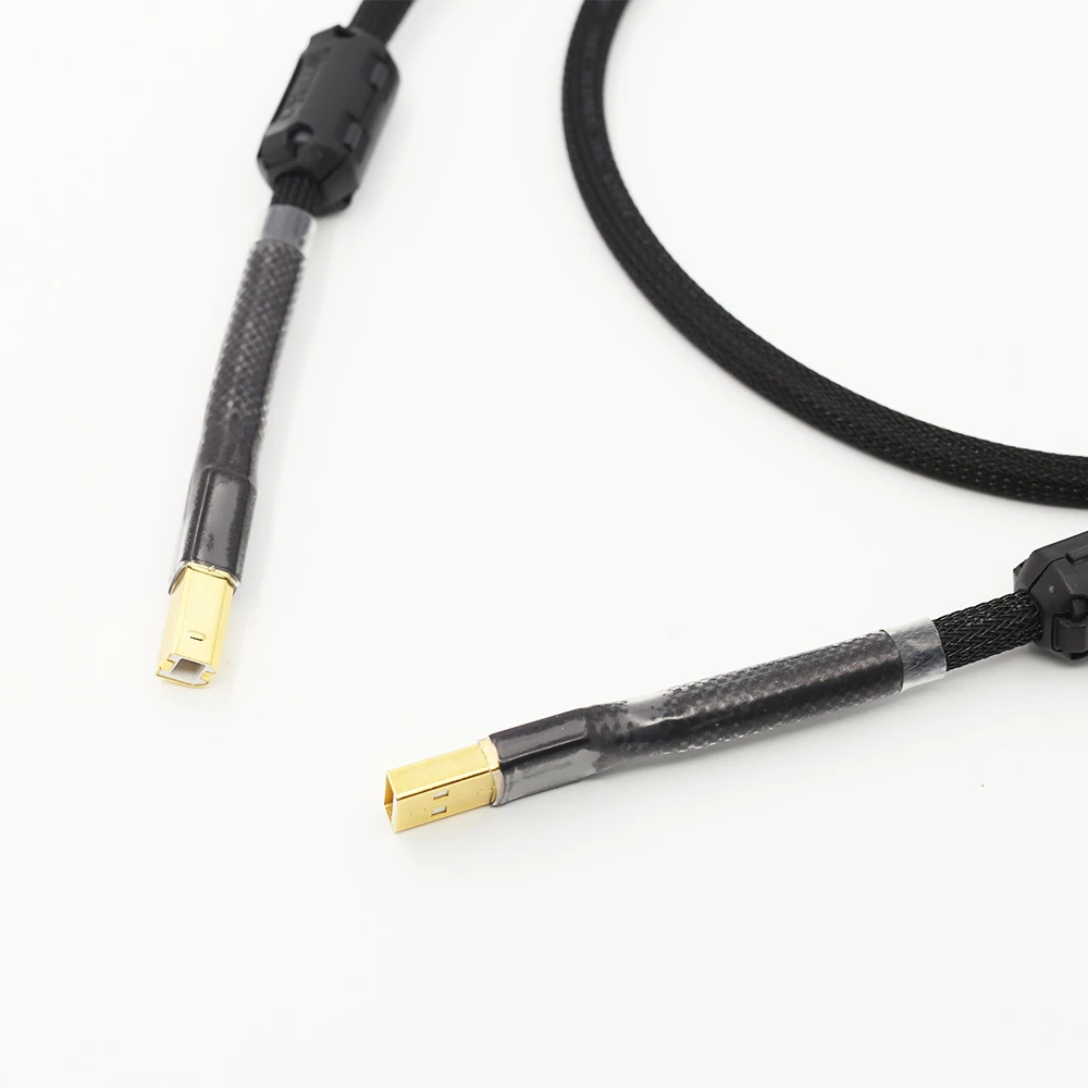 1piece Hifi, HiEnd USB Kabelis Aukštos Kokybės, A Tipo B Tipo Hifi Duomenų Kabelis VPK