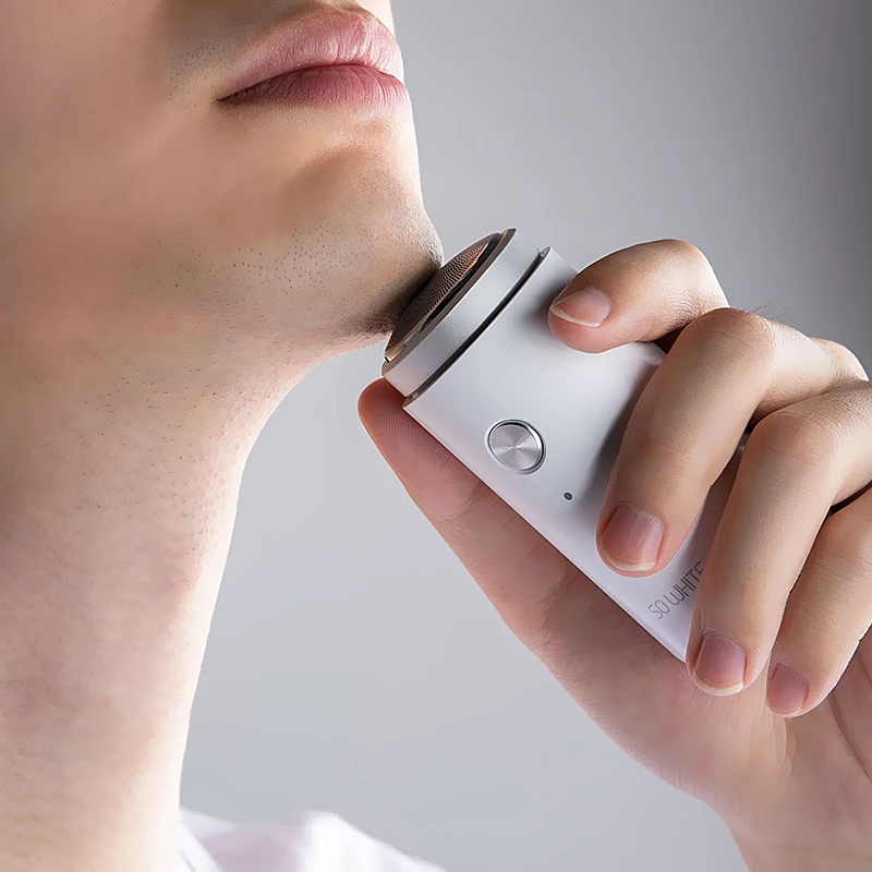 SOOCAS TAIP BALTA ED1 Mini USB Įkraunamas Elektrinis skustuvas Skustuvas nešiojamų barzda žoliapjovės skalbti vyrų Sausas Skutimosi Mašina