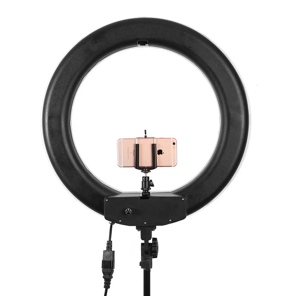 LED Šviesos Žiedas 18inch su Trikojis Stovas Selfie Ringlight Vaizdo Photpgraphy Lempos 