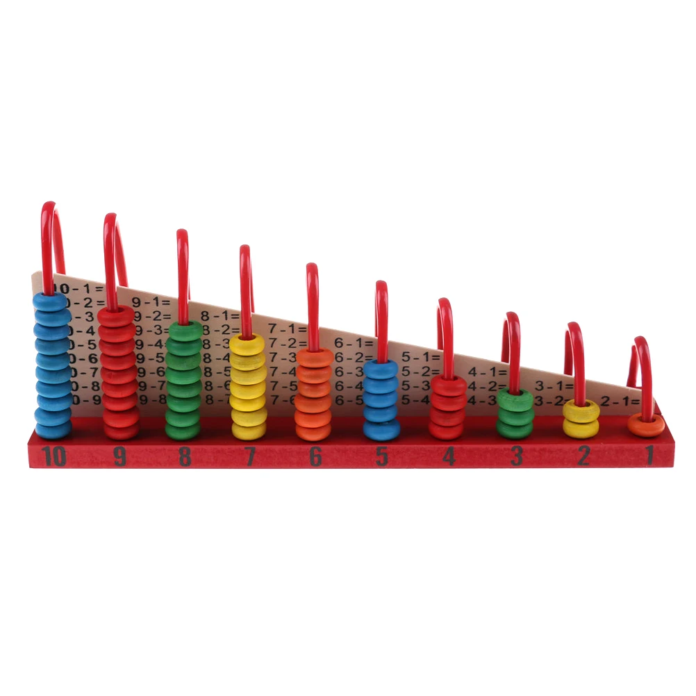 Mediniai Vaivorykštė Granulių Klasikinis montessori Matematikos Mediniai Toyabacus Kūdikių Matematikos žaislai mokymosi Pradžioje švietimo žaislas dovana