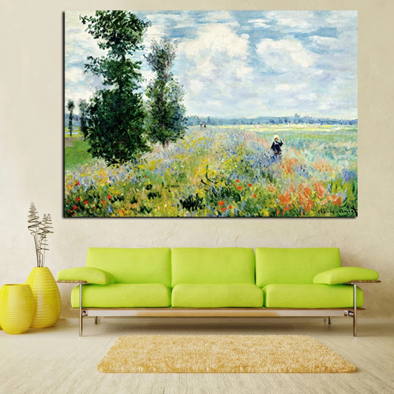 Claude Monet ne Argenteui Kraštovaizdžio Aliejus, Plakatai, Tapyba Ir grafika Quadros Sienos Meno Nuotrauką Kambarį Namų Dekoro Cuadros