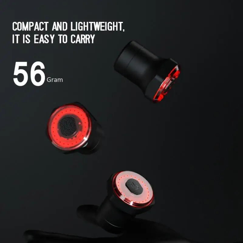 Smart Dviračių Galinis Žibintas Auto Start/Stop Stabdžiai Jutikliai IPx6 Vandeniui USB Mokestis dviračių Uodega užpakalinis žibintas, Dviračio LED Šviesos