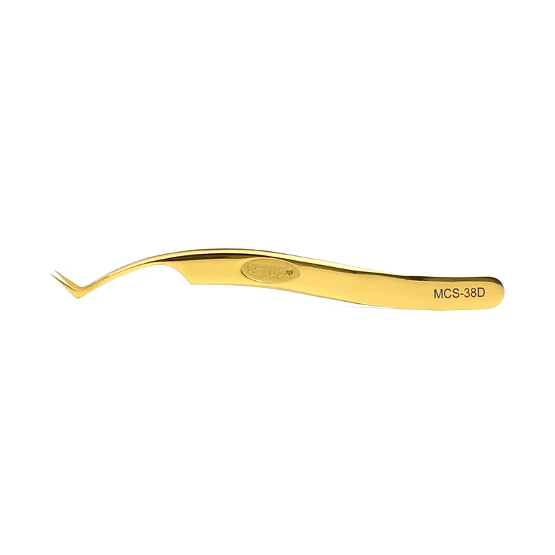 Vetus Originalus Blakstienų Tweezer Aukso Antakių, Blakstienų Makiažas Pincetu Puikus Uždarymo 3D 6D Tūrio Blakstienoms Pratęsimo Pincetu