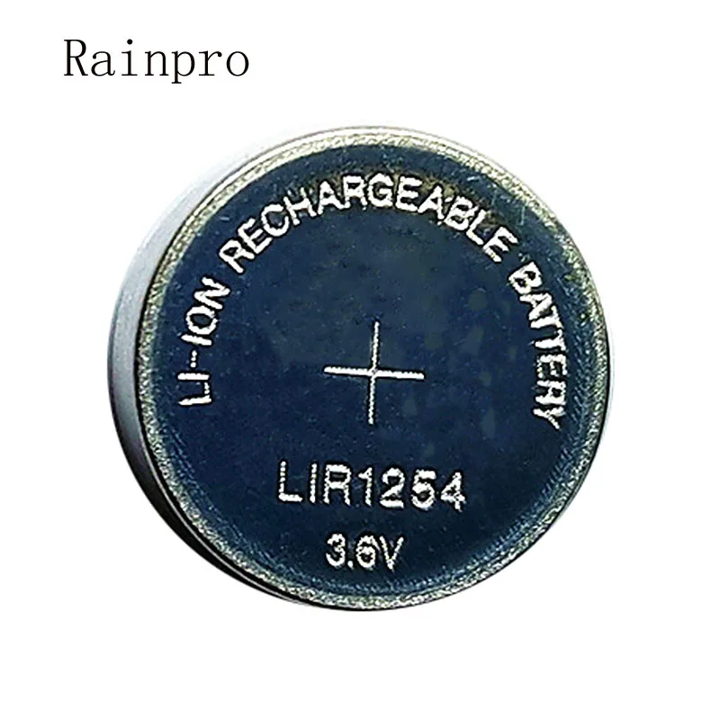 Rainpro 5VNT/DAUG LIR1254 1254 3.6 V įkrovimo mygtuką bateriją, vietoj to, 3.7 V 40mAh 