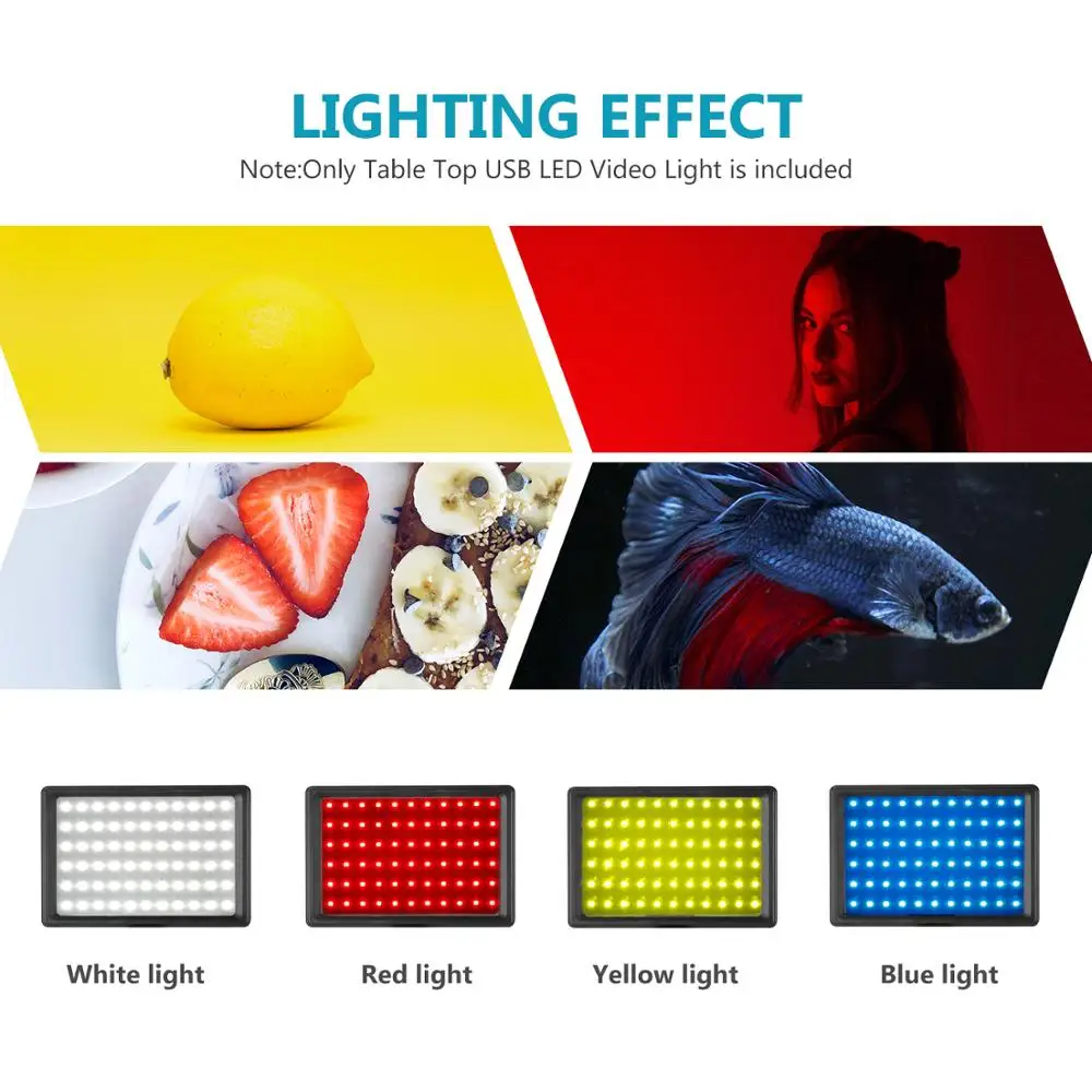 Neewer Vaizdo, Šviesos, šviesos srautą galima reguliuoti 5600K LED Lemputė USB žiedas lempos Fotografija-Šviesa Trikojis Stovas TikTok 