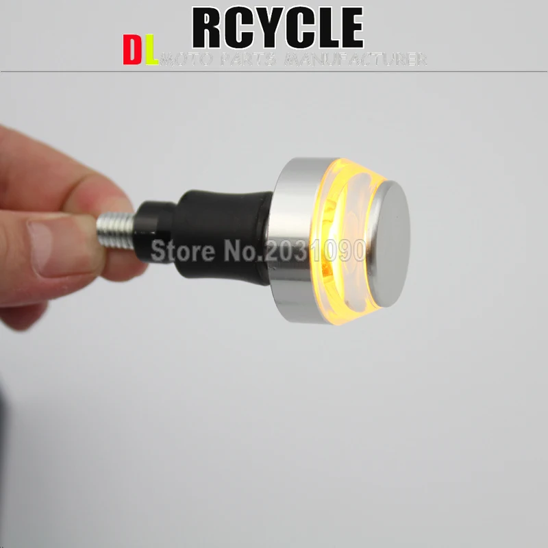 LED Rankenos Motociklo Posūkio Signalo Lemputė Gintaro Indikatorius Flasher 22mm Baras Pabaigos Indikatorių Universalios