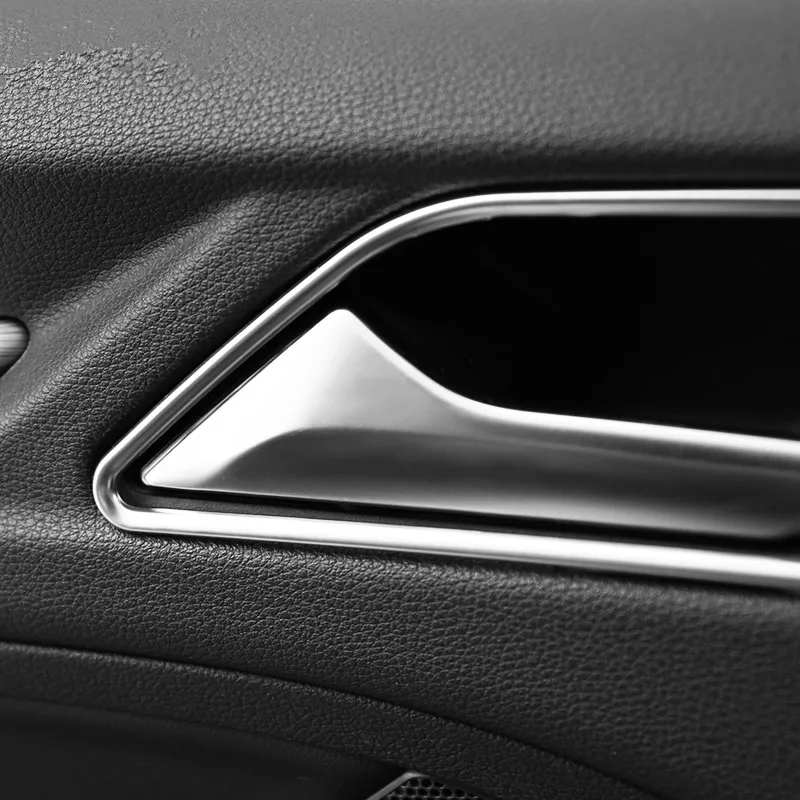 Automobilio Stilius rutulio formos rankena Rėmo Apdaila Rėmo Dangtis Lipdukai Audi A3 8V 2013-2019 Vidaus Durų Rankenų Apdaila Juostelėmis