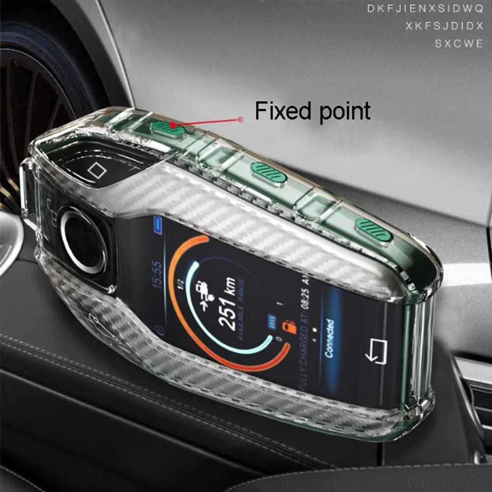 Automobilio Raktas Atveju LED Ekranas Klavišą Padengti Atveju TPU Visiškai Apsauga BMW 5/7 serijos i8 G01 G02 G05 G07 G11 G30 G31 G32 X3 X4 X5 X7
