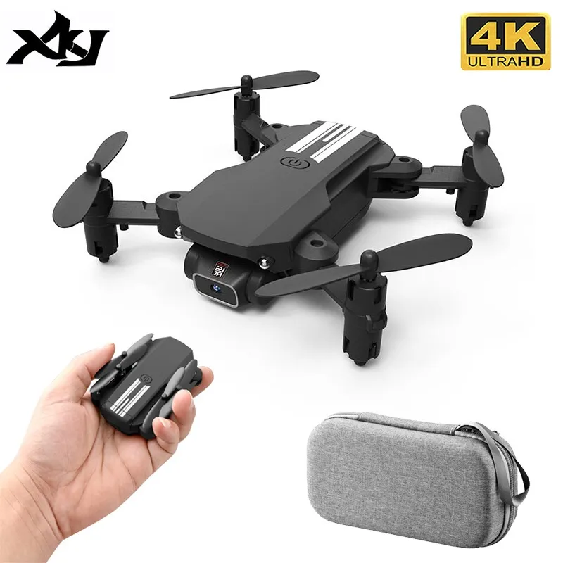 XKJ 2020 Naujas Mini Drone 4K 1080P HD Kamera, WiFi Fpv Oro Slėgio Aukščio Laikyti Juoda Ir Pilka, Sulankstomas Quadcopter RC Dron Žaislas