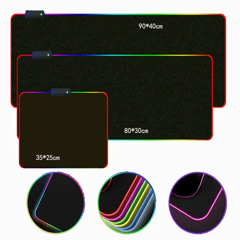 MRGRGB Pasaulio Žemėlapyje Žaidimų Pelės Kilimėlis, Didelis RGB Pelės Mygtukai 7 Rūšių Šviesos Apšvietimo Režimus Kompiuteris LED Backlight Kilimėlis