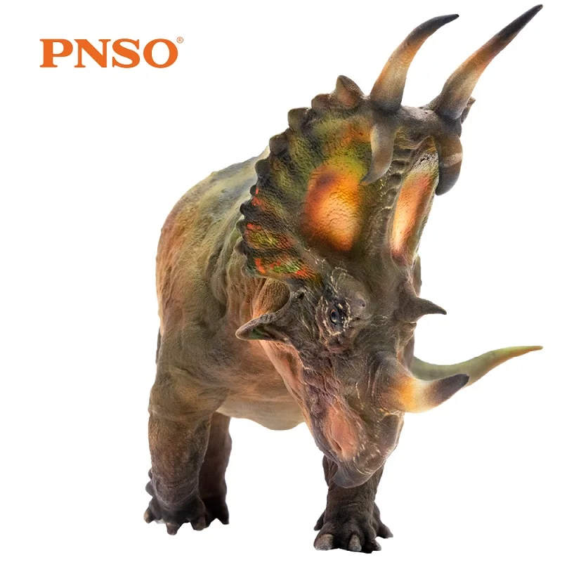 PNSO Dinosaurios Spinops Sternbergorum Gyvūnų Skaičius Modelio Dinozaurų Lėlės Classict Žaislai Berniukams