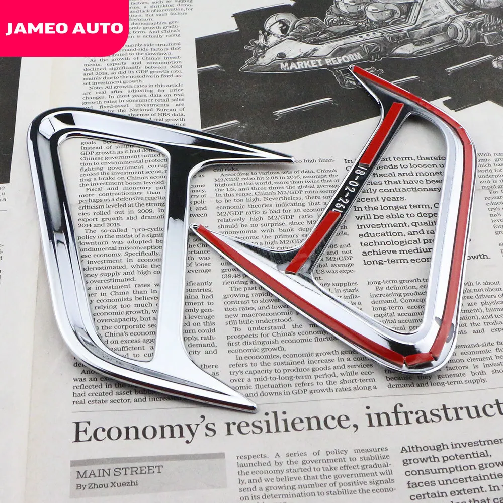 Jameo Auto 2vnt/Komplektas ABS Chrome Priekiniai Šoniniai Posūkio Signalo Lemputė Posūkio Šviesos Lempos Dangtelio Apdaila, Skirti 