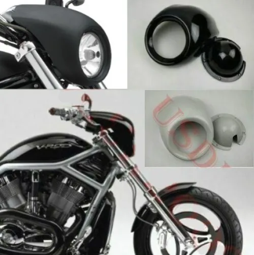 Priekinių Žibintų Lauktuvės Gaubtas, skirtas Harley Davidson V-ROD Naktį Lazdele VRSC Dyna FX Sportster Geležies XL 883 1200 48 72 Juoda/Unpaint