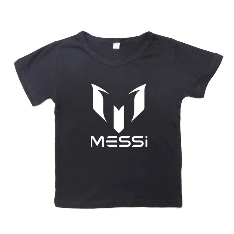 Vaikai Medvilnės Trumpomis Rankovėmis Laisvalaikio Stiliaus Berniukai Super Futbolo Žvaigždė Messi Marškinėlius Viršuje Tee Vaikams Drabužių Kalėdų Dovana