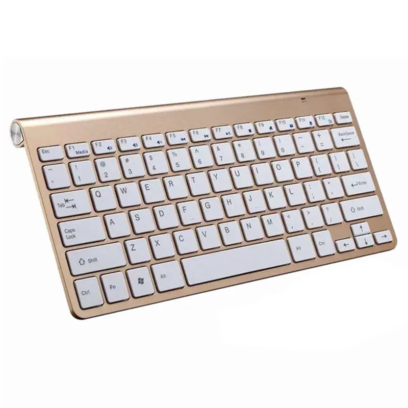 Belaidžio klaviatūros ir pelės tiktų plonas mini klaviatūra namų biuro verslo klaviatūra