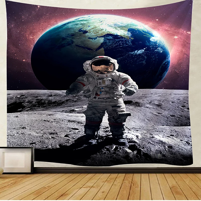 Astronautas Gobelenas Mandala Sienos Kabo Macrame hipių Gobelenai už Kambarį Namų Dekoro