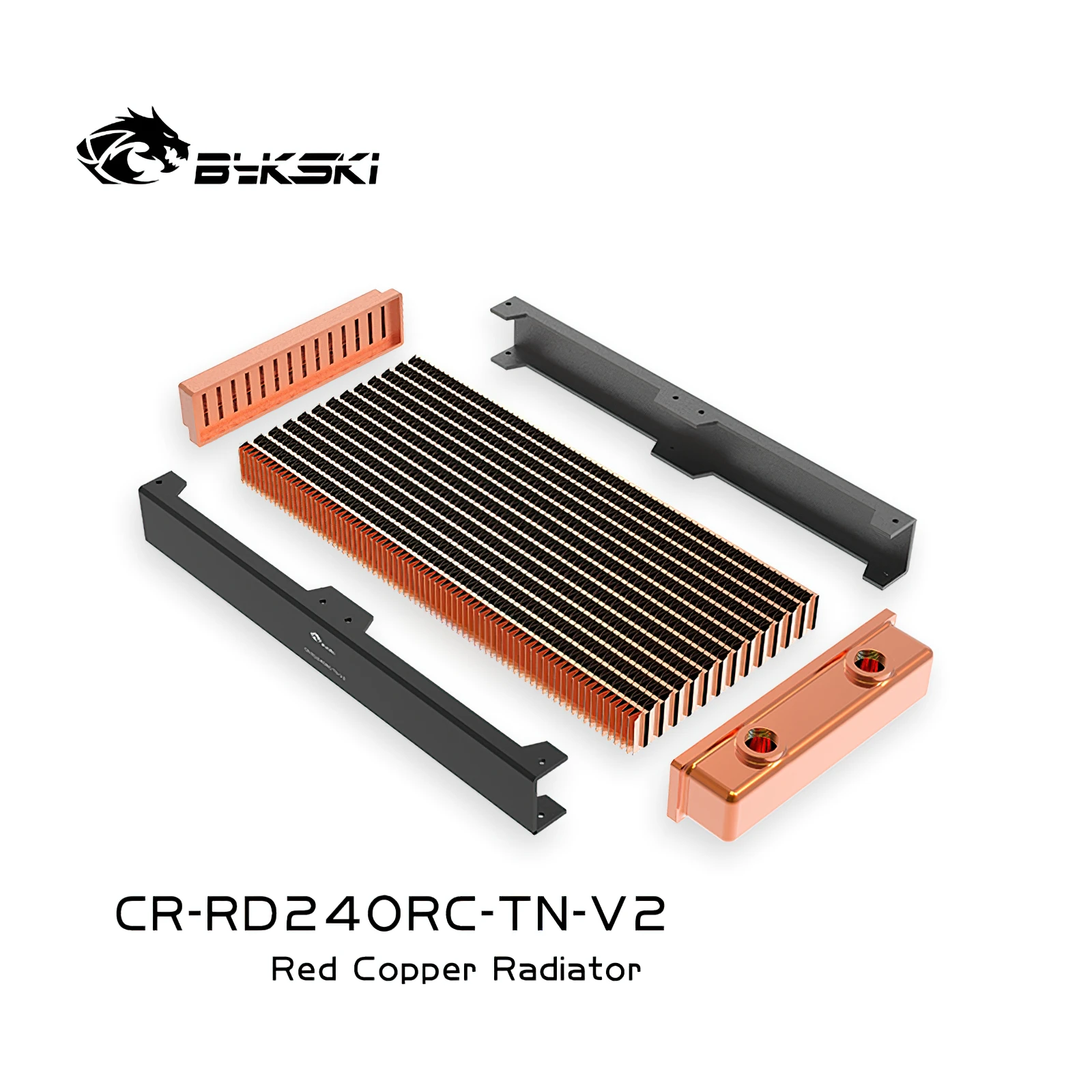 Bykski CR-RD240RC-Tn-V2 240mm Aukštos kokybės Vario Radiatorius Šilumokaitis