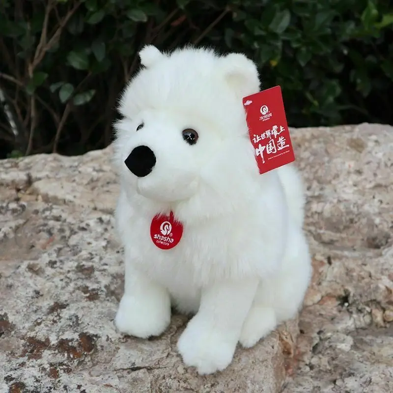 Šuo Samoyed Haskis Pliušinis Žaislas Šuniukas Gyvūnų Įdaryti Namų Puošybai Gimtadienio Dovana
