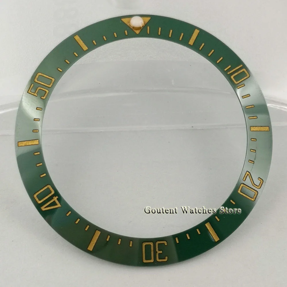 40mm Žalia Žiūrėti Įterpti Keramikos Bezel Žiūrėti Tinka Priedai 43mm Automatinis Laikrodžiai
