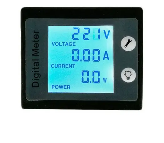 AC, vienfazė Skaitmeninis LCD Wattmeter Elektros Skaitiklis 220V 10A Įtampa Srovės Energiją Elektros Energijos Consumptio Metrų PZEM-001