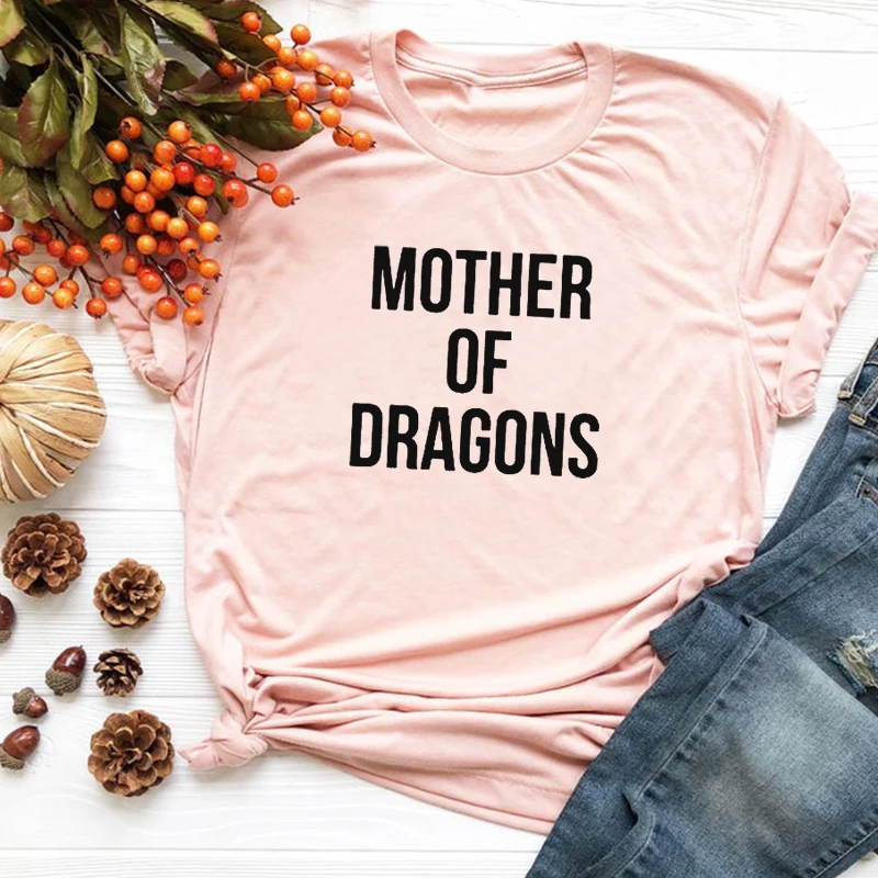 Motina Drakonai Marškinėlius korėjos Estetinės Drabužiai Moterims Harajuku Juokinga Dovana Grafinis T Marškinėliai Pink 2021 Mados