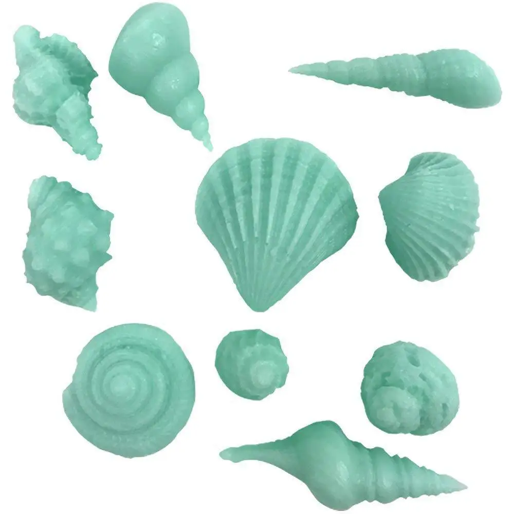 Vandenyno Jūros Gyvenimo Tema Mielas Seashell Undinėlės Uodega Silikono 3D Kepimo Šokolado, Minkštas Muilas Karamelinis Tortas Dekoro Želė Sugarcraft Pelėsių