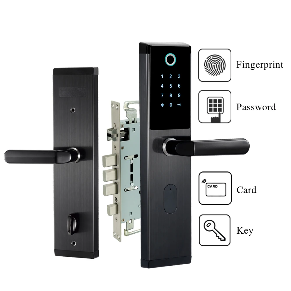 Elektroninių slaptažodį durų užraktas touch klaviatūra protingas keyless durų spynos su elektroninės spynos korpusas namų